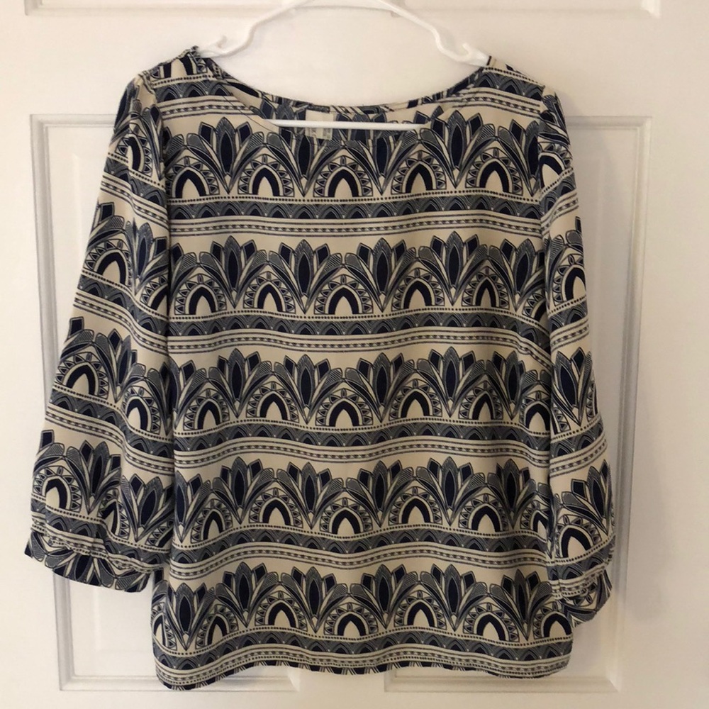 Pink Owl - Size L - Patterned Top